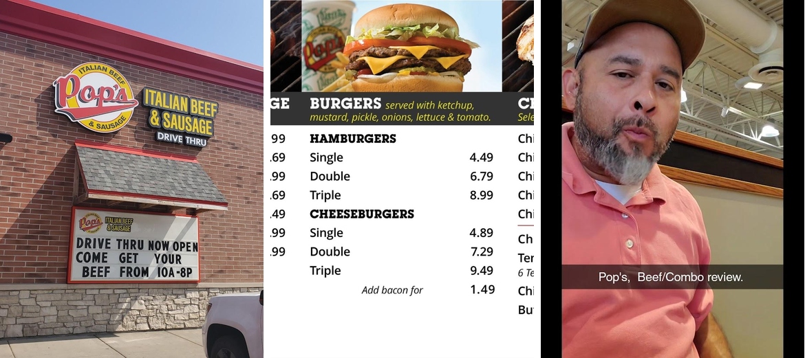 Pop's Italian Beef Menu
